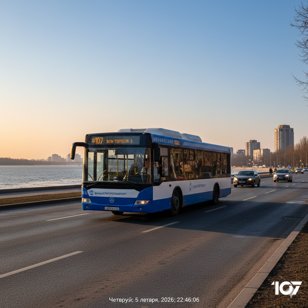 Автобус №107 у Дніпрі