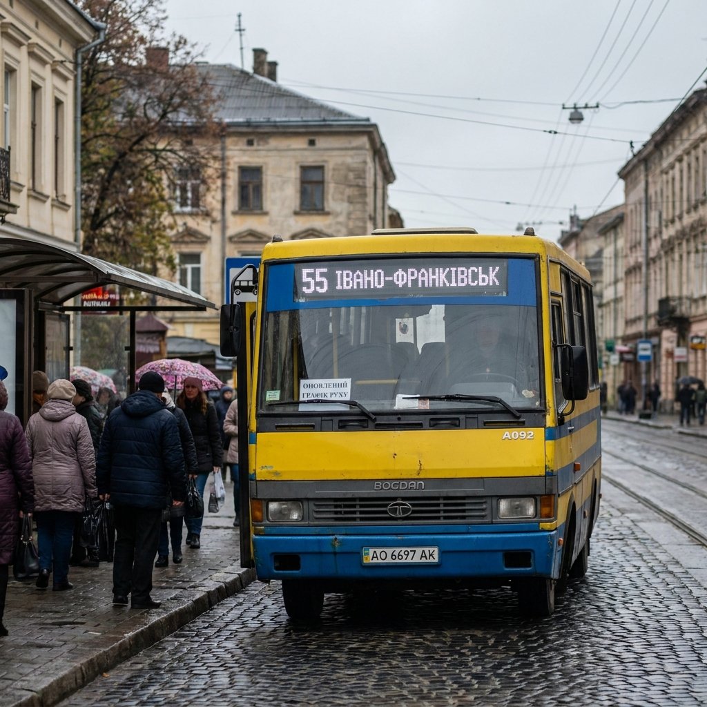 Автобус 55 Івано-Франківськ: оновлений графік руху