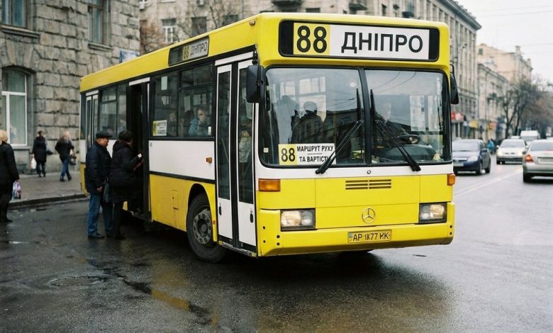 Автобус 88 Дніпро: маршрут руху та вартість