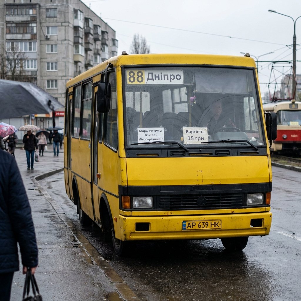 Автобус 88 Дніпро: маршрут руху та вартість