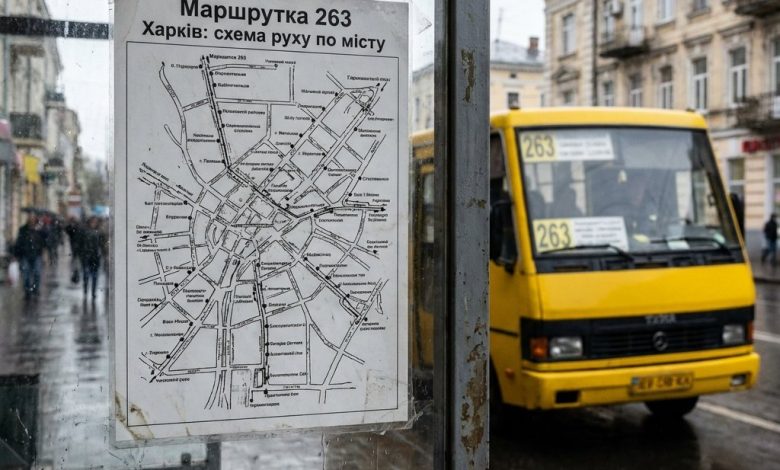 Маршрутка 263 Харків: схема руху по місту
