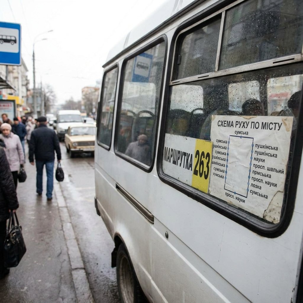Маршрутка 263 Харків: схема руху по місту