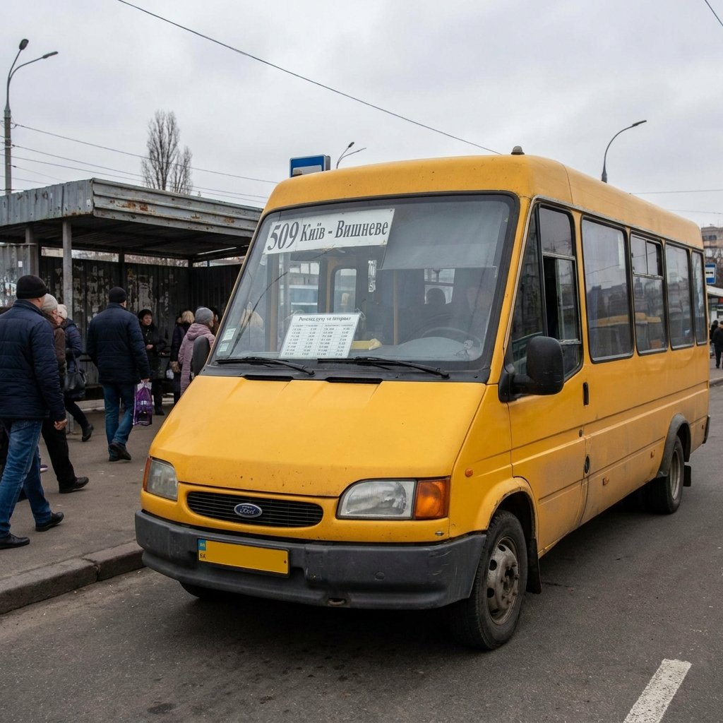 Маршрутка 509 Київ: розклад руху та інтервал