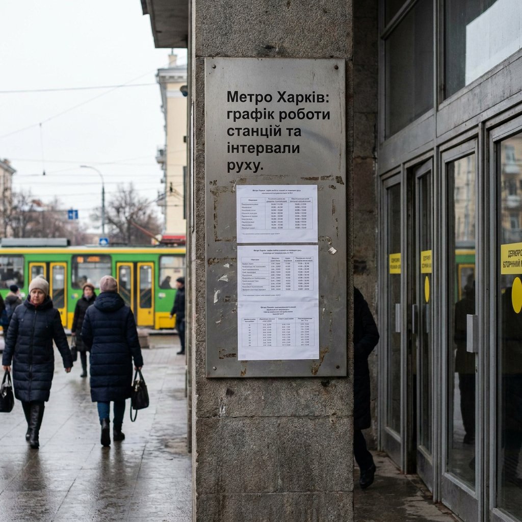 Метро Харків: графік роботи станцій та інтервали руху