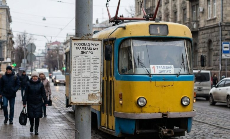 Трамвай 1 Дніпро: розклад руху та ключові зупинки