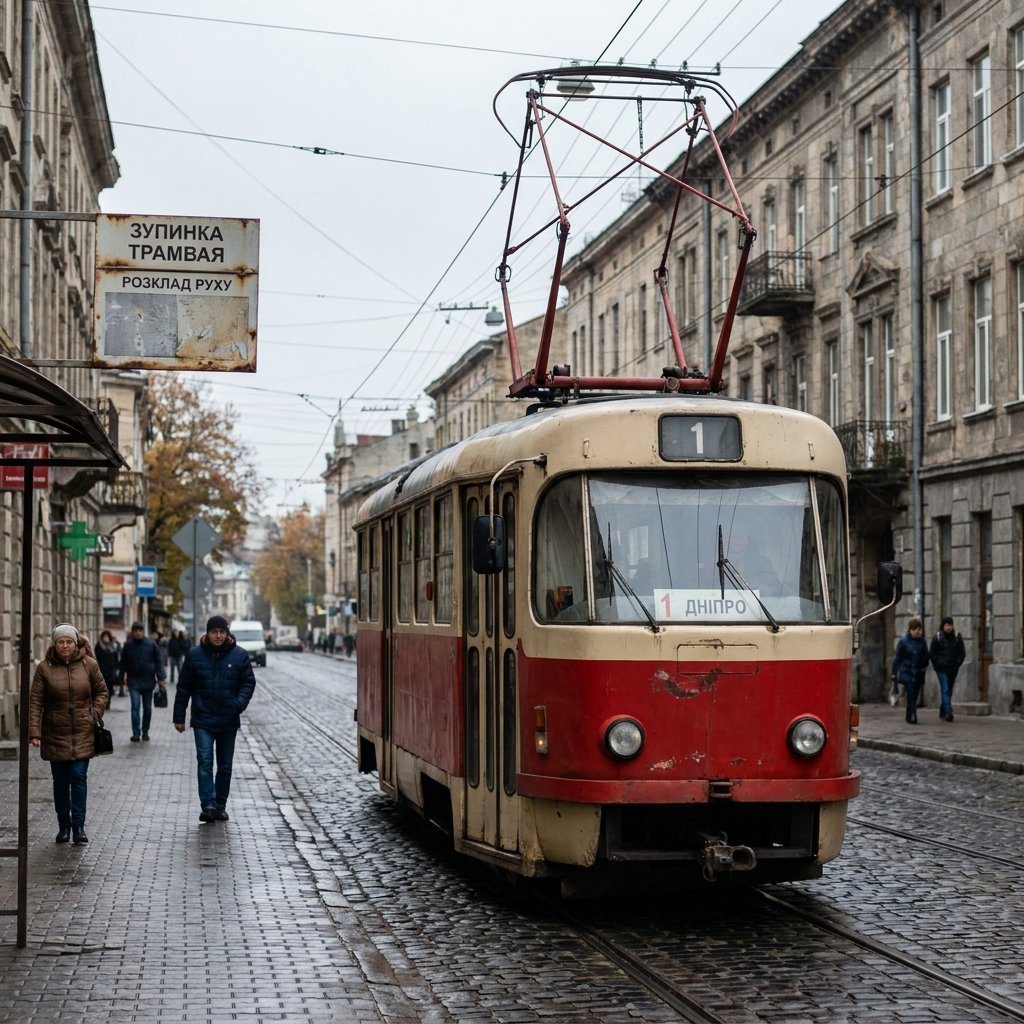 Трамвай 1 Дніпро: розклад руху та ключові зупинки
