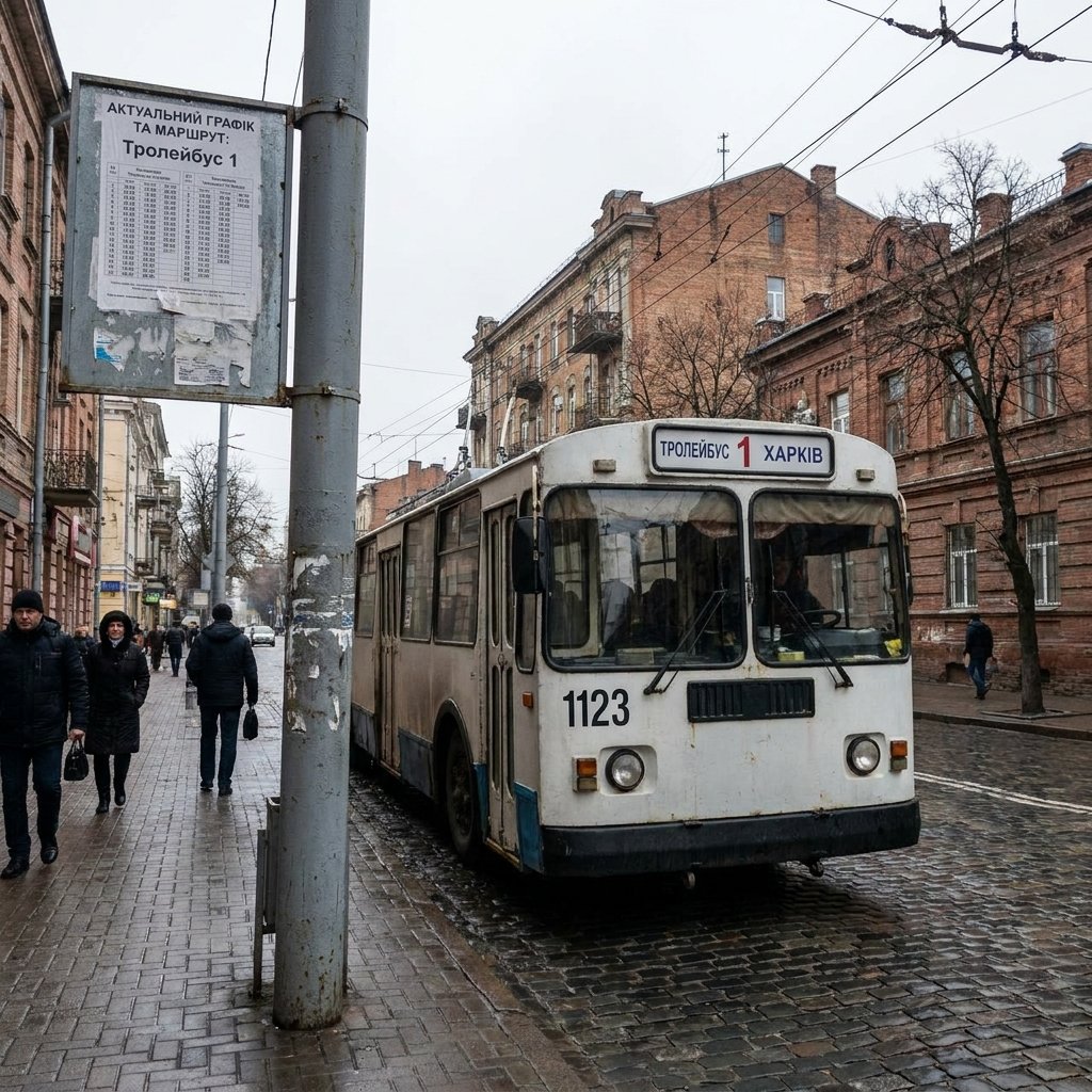 Тролейбус 1 Харків: актуальний графік та маршрут