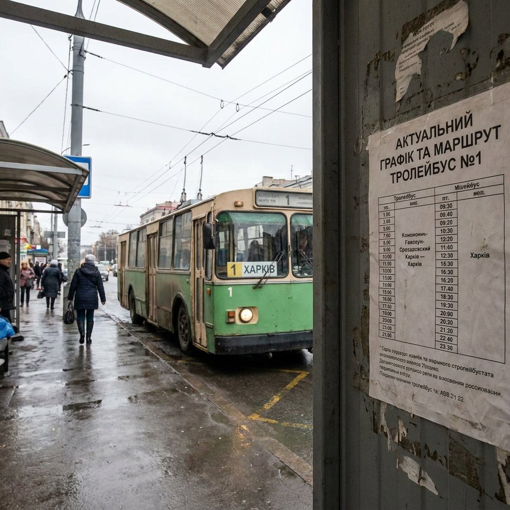 Тролейбус 1 Харків: актуальний графік та маршрут