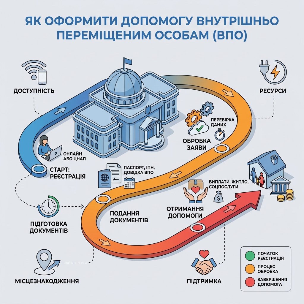 Як оформити допомогу внутрішньо переміщеним особам (ВПО)